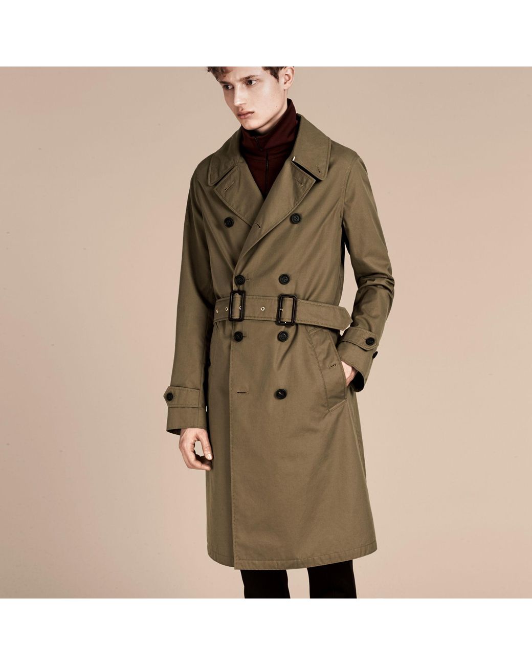Mens olive trench coat deals